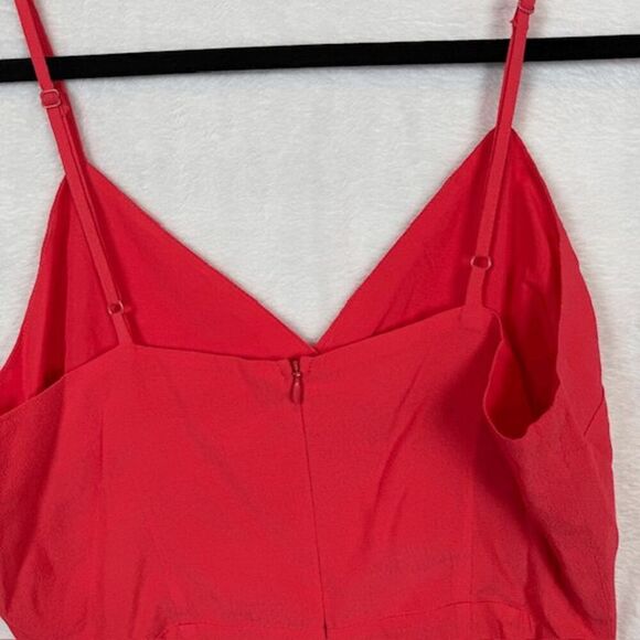 BB Dakota Short Romper Coral Zip Back Adjustable Straps Lined Shorts Size 4 - Picture 5 of 13